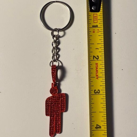 Billie Eilish Red Blohsh Keychain - Picture 2 of 3